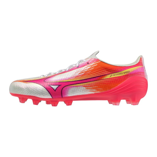 ミズノアルファ 3 JAPAN ミズノ mizuno P1GA266064 ホワイト ピンク サッカースパイク｜フタバSP 店 18,744円