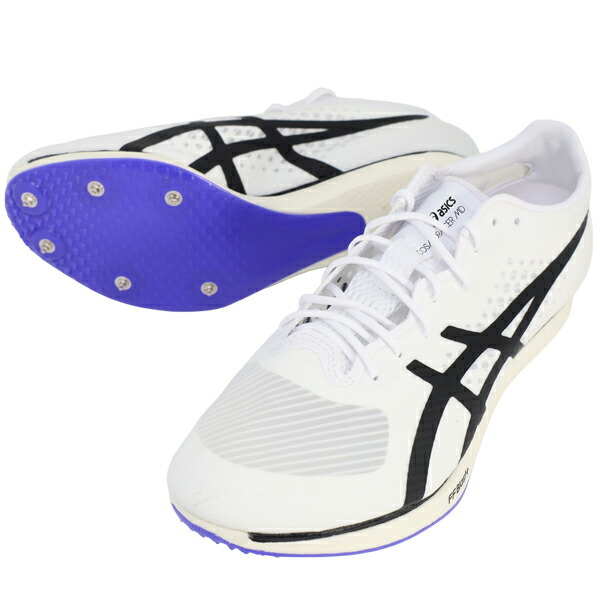 アシックス asics 陸上スパイク 中距離用 COSMORACER MD 3 コスモレーサー MD 3 オールウェザートラック専用 ホワイト 1093A221-101