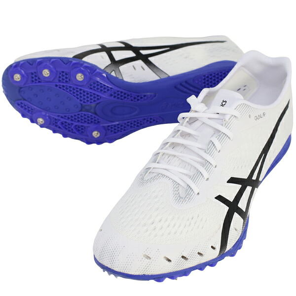 アシックス asics メンズ レディース 地面スパイク 中距離 長距離 足手まとい GUN LAP 3 火器一回り3 オールウェザートラック専用 白いこと 1093A229-101