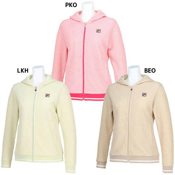 フィラ FILA レディース ウォームアップパンツ パイルフルジップパーカー 上衣 CZ6SGW020