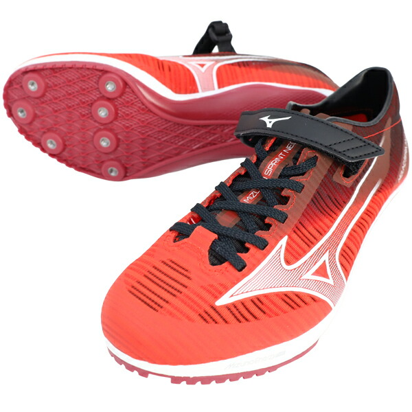 ミズノ mizuno ミズノスプリントNEO 陸上スパイク 短距離用 オールウェザートラック専用 2E相当 U1GA2650-02