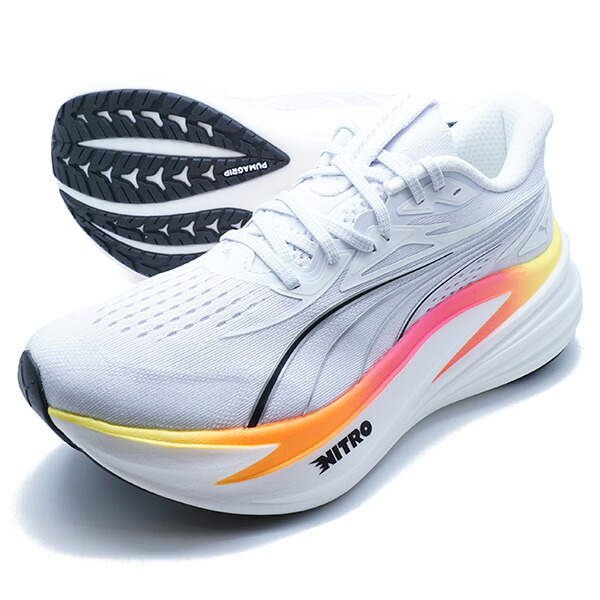 マグマックス ニトロ 2 ピューマ PUMA 312125-08 プーマホワイト 駈けっくらシューズ