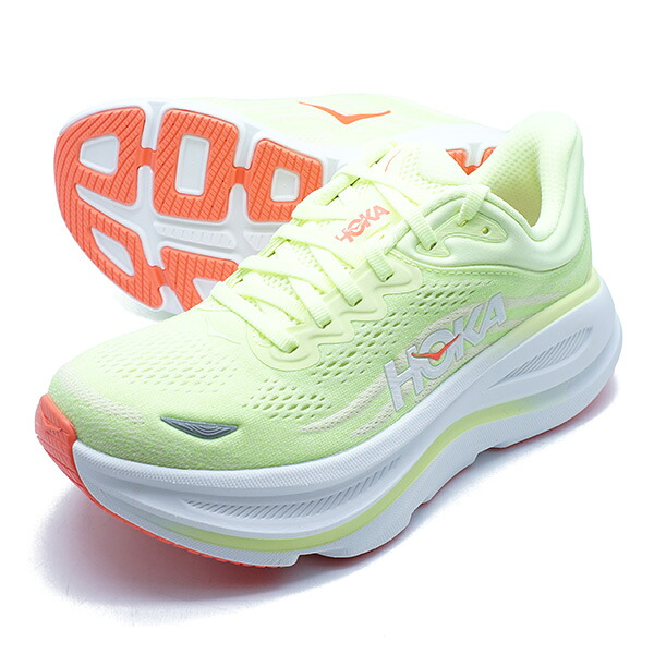 BONDI 9 WMS 26SS ホカ オネオネ HOKA ONEONE 1162012-NYZS ネオンユズ レディース ランニングシューズ｜フタバSP 店
