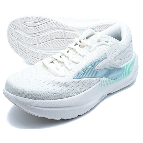 Ghost MAX 3 ブルックス BROOKS BRW4572-WXMNT ホワイト ミント レディース ランニングシューズ