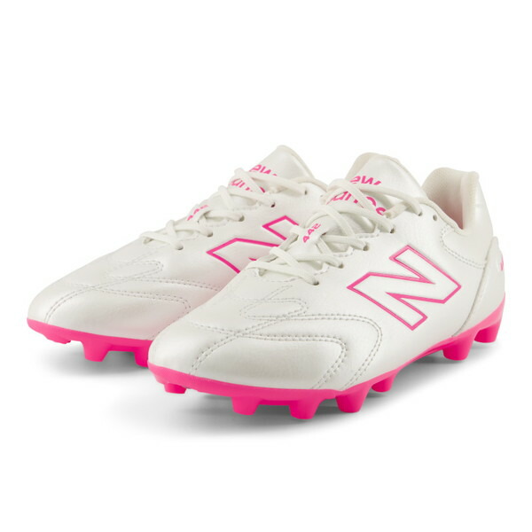 442 Team HG/AG Jnr V3 ニューバランス New Balance Y43H93F-W ホワイト ピンク ジュニア サッカースパイク