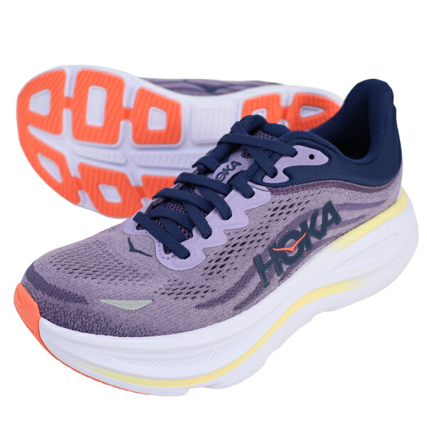 【楽天市場】ホカ HOKA レディース ランニングシューズ Bondi 9 ボンダイ 9 マラソン ジョギング 厚底 1162012-BJM ...