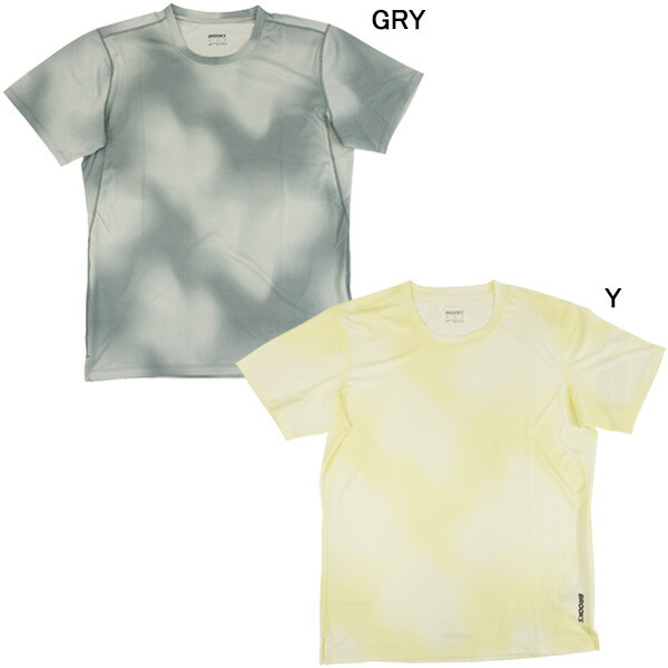 ブルックス BROOKS Dash Short Sleeve Printed BAM5870 駈けっくら 大地 駈けっくらプルオーバー 半袖 メンズ