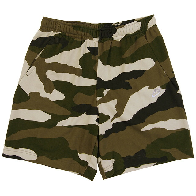 楽天市場 ナイキ Nike クラブ カモ フレンチテリー ショートパンツ Bv29 223 サッカー フットサル スウェット ハーフパンツ 迷彩柄 カジュアル 普段着 メンズ グリーン フタバsp 楽天市場店