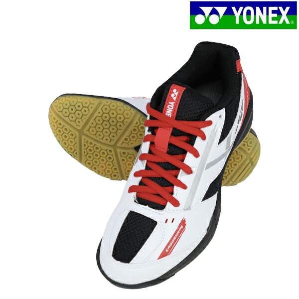 店舗 ヨネックス YONEX ユニセックス バドミントン シューズ POWER CUSHION 670 JUNIOR パワークッション670 SHB670 W R 使用頻度少 ヨネックス テニスシューズ 23 SUPER ERGOSHAPE