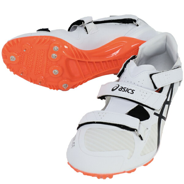 アシックス asics メンズ レディース 陸上スパイク CYBERBLADE 16 1093A134-100 短距離用 オールウェザートラック専用 ホワイト