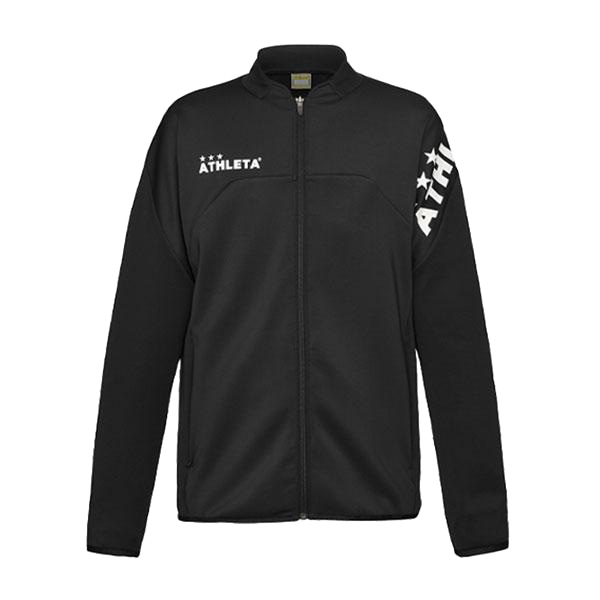 アスレタ ATHLETA ジャージジャケット 18021 蹴球 フットサル 形づくる上衣 ジップ 読み合わせる着 黒いこと メンズ