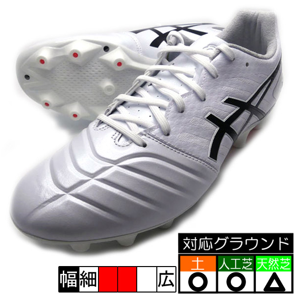 ふるさと割 新作 DS LIGHT アシックス asics 1103A068-100 ホワイト×ブラック サッカースパイク fucoa.cl