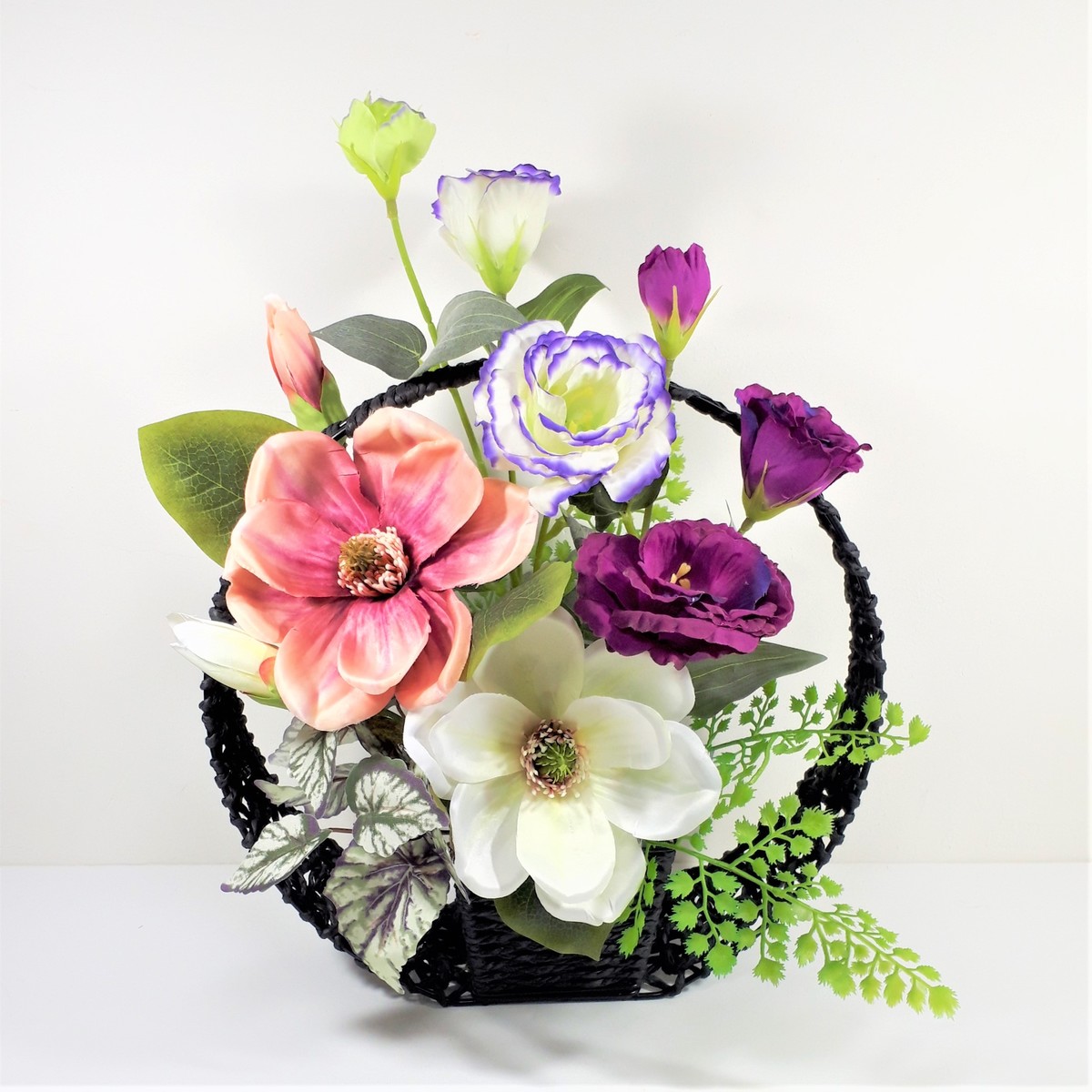 お供え　仏花　法事　初盆　クレマチスアレンジ　造花 仏花 お供え花 造花アレンジ クレマチス 初盆 法事 【公式通販】