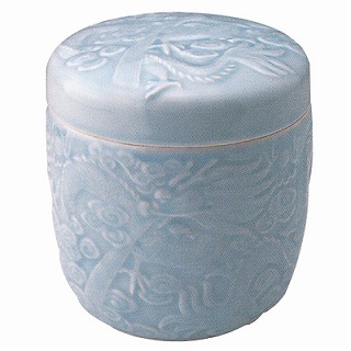 【送料無料】【骨壷】 （骨瓶・骨壺） 青磁 昇龍 6寸｜仏壇・仏具のふたきや支店