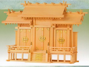 【貨物輸送無料】【神棚・お宮】天道様三社（中）
