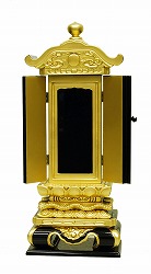 回出位牌 （繰り出し位牌） 出雲 回出猫丸 ペンキ塗り 60 本金蒔粉仕上