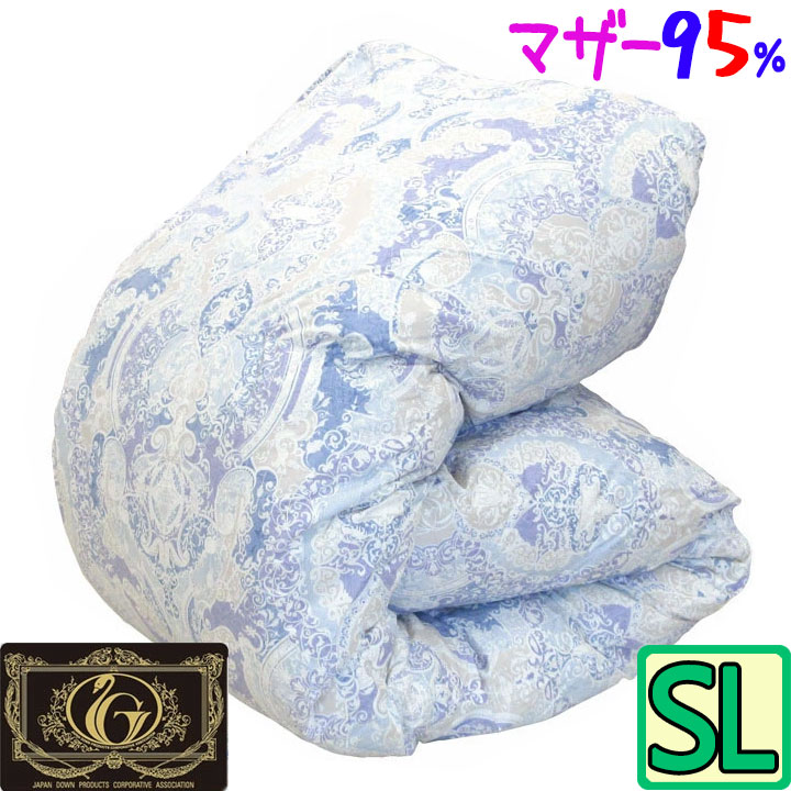 ポールスカ産マザーグース95％ 綿毛布団 シングル  DP440以上 1.1kg 1.2kg 1.3kg 1.4kg 1.5kg  タキリビング プレミアムゴールドラベル 綿毛掛布団 シングルロング SL 440dp 落ち込む力強さ440 ツインキルト 綿毛ふとん 超長綿 80繻子 日本製  甲州綿毛 二層キルト 貨物輸送無料
