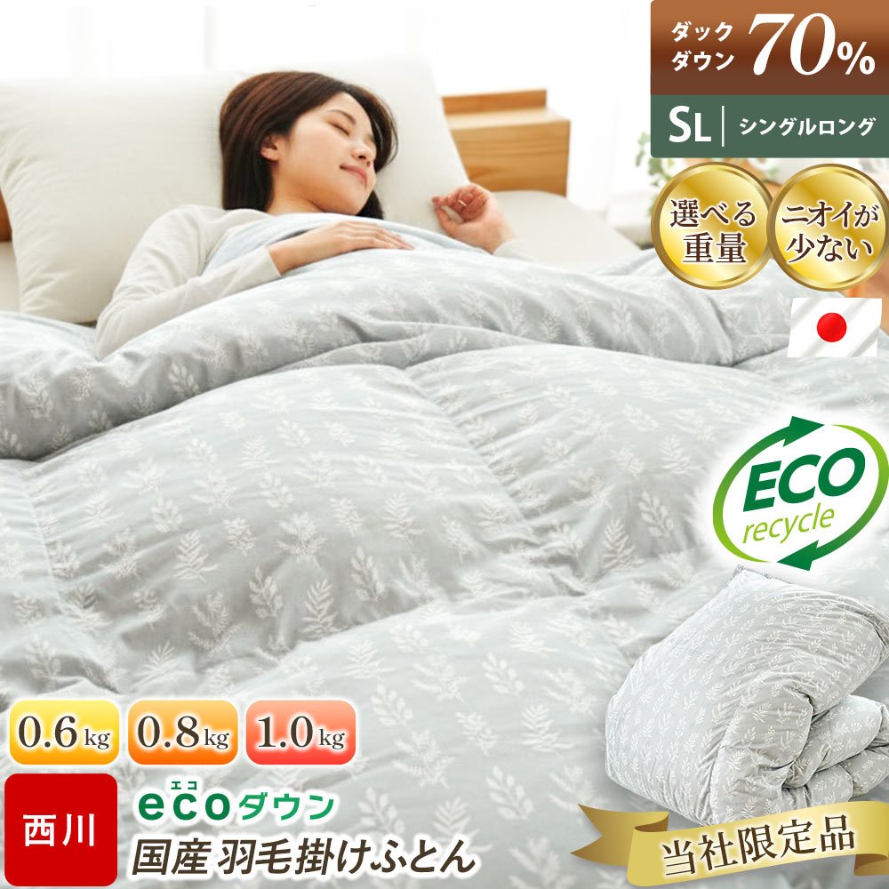 掛け布団 夏用 シングル 春 肌布団 ダウンケット 西川 羽毛布団