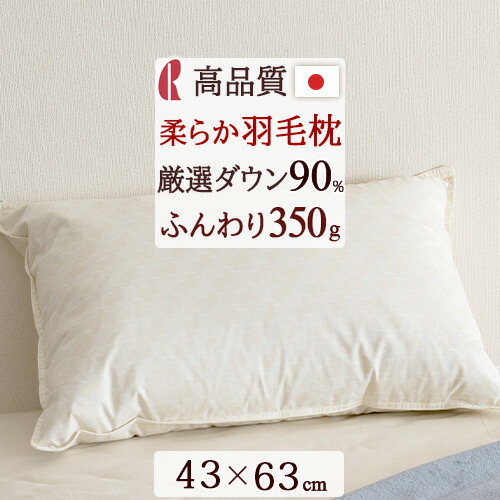 楽天市場】西川 ダウン ピロー ホワイトダウン85％ フェザー15％ 50