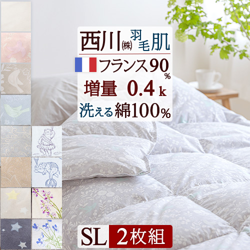 羽毛肌布団（夏布団）シングル　西川リビング 48255_1.jpg