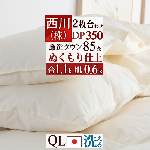 楽天市場】超目玉☆20％OFFクーポン 羽毛布団 西川 クイーン クイーン