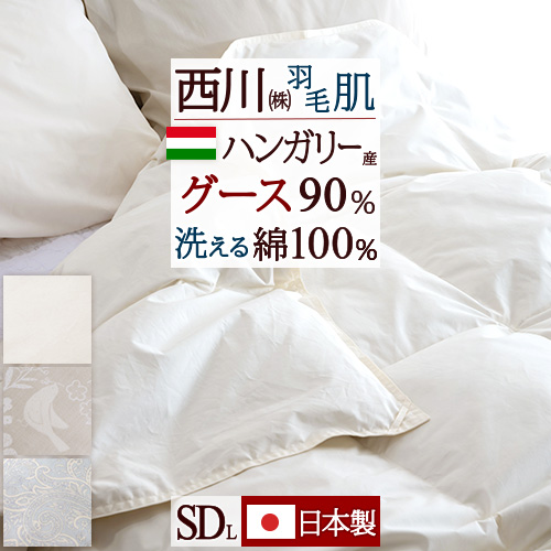 最も優遇 楽天市場 羽毛肌掛け布団 セミダブル 日本製 西川 東京西川 リビング しっかり0 35kg 綿100 西川リビング 羽毛布団 夏用 羽毛肌布団 ハンガリー産グースダウン90 洗える 羽毛 ふとんタウン 西川など寝具専門店 新品即決 Lexusoman Com