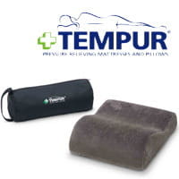 旅行用品 テンピュール Newトラベルピロー（専用ポーチ付）グレー【テンピュールジャパン正規品 TEMPUR 健康器具】
