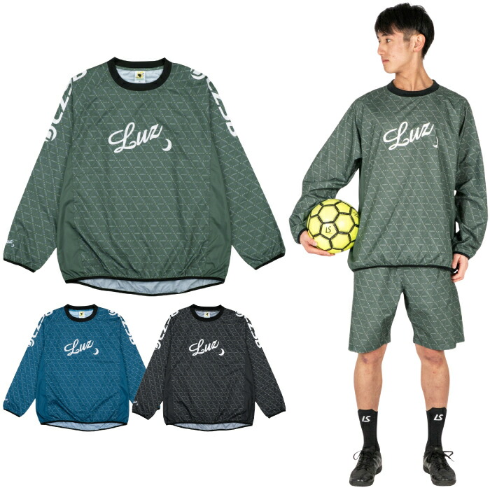 【SALE 25%OFF】LUZeSOMBRA ルースイソンブラ トレーニング ピステ プルオーバー トップ L1261108 GEOME PISTE CREW TOP｜SALFUKU フットサルクロージング
