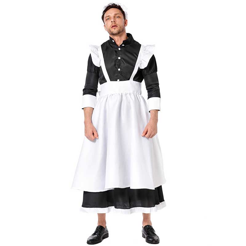 贈答品 メイド服 男性用 大きいサイズ コスプレ 女装 メイド メンズ 仮装 コスチューム 二次会 ワンピース 余興 学園祭 文化祭 コスプレ衣装 舞台 イベント メール便不可 Www Ebiking It