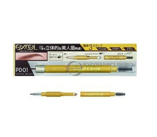 楽天市場】EXCEL｜エクセル パウダー＆ペンシルアイブロウEX PD11