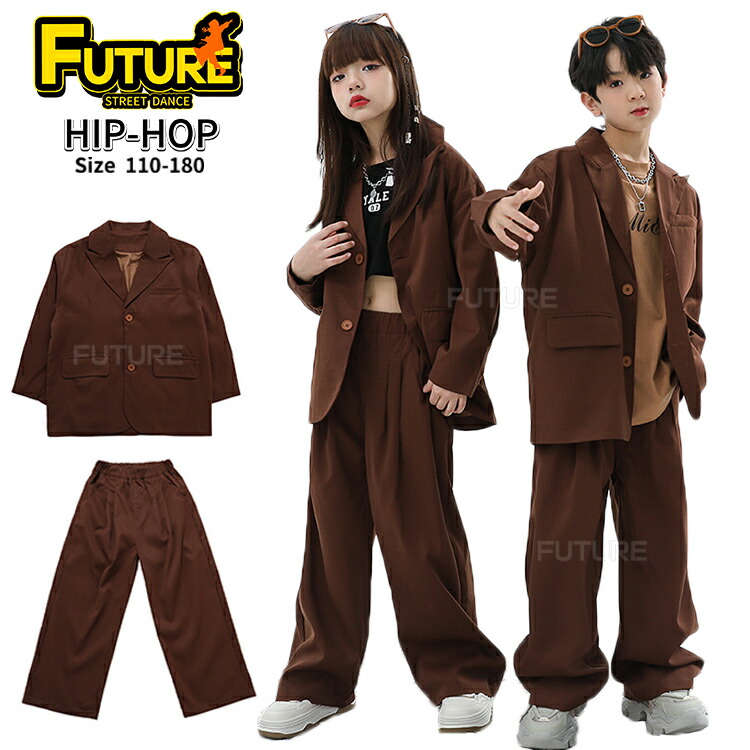 【美品 社交ダンス衣装】上下セット レッスンウェア 練習着 茶色 ブラウン wd148-1.jpg