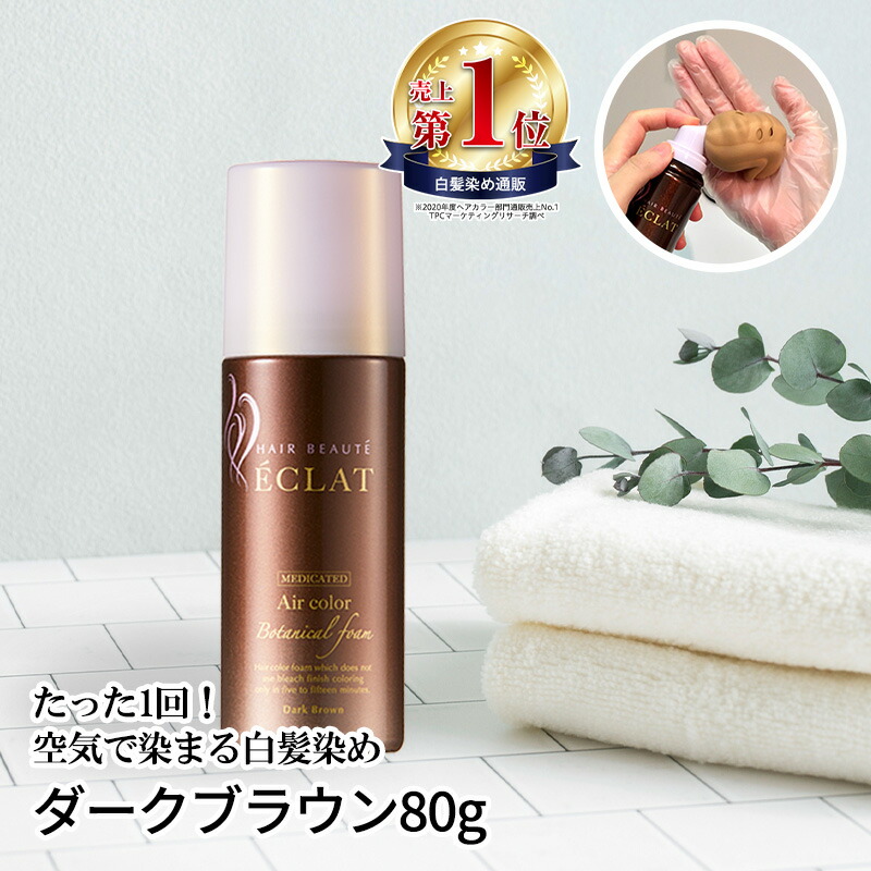 ヘアボーテ エクラ ボタニカル エアカラーフォーム150g２個【ダーク