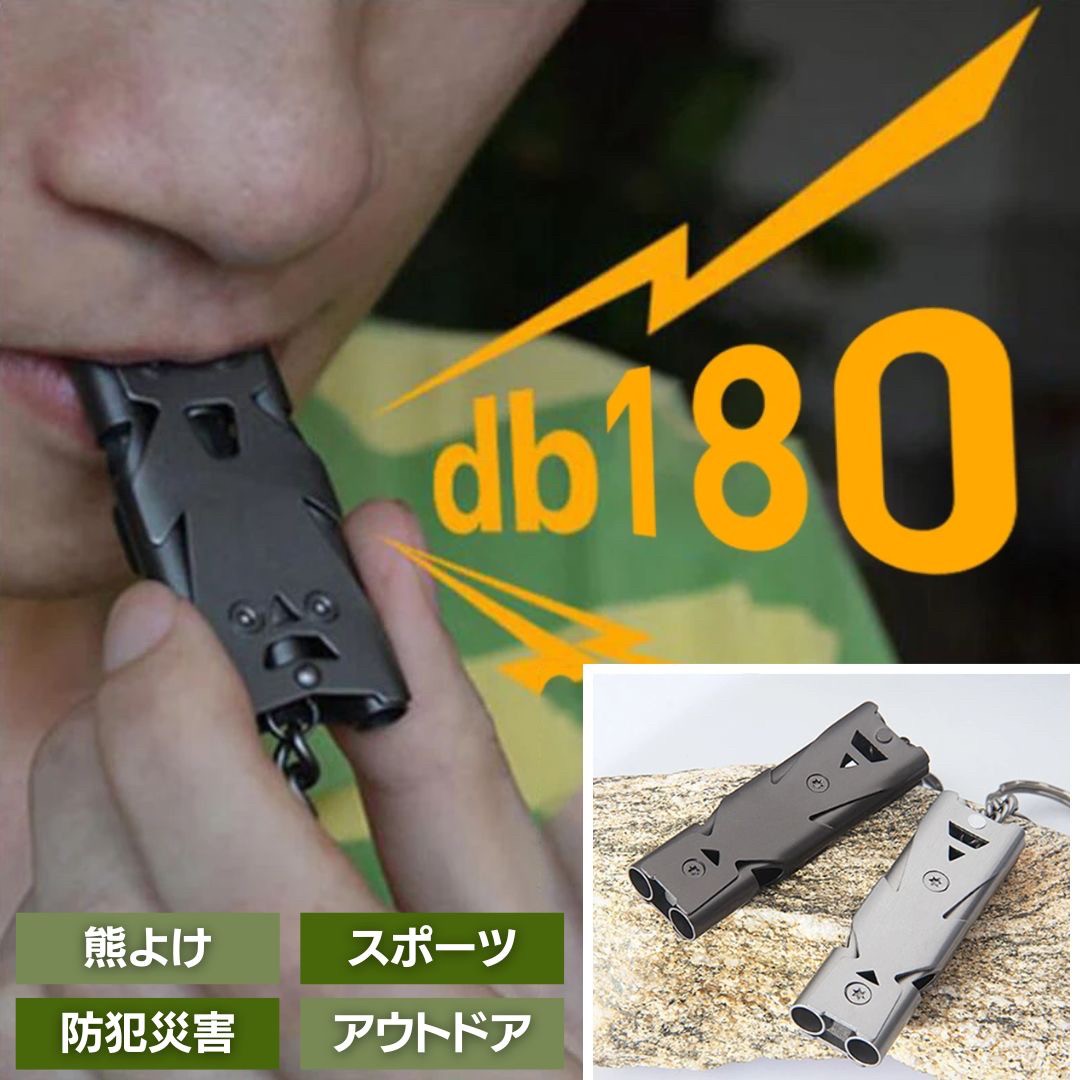 【楽天市場】【期間限定DEALポイントバック15％】【普通郵便発送】 熊よけ ホイッスル 120デシベル 笛 爆音 全2色 災害用 無人島