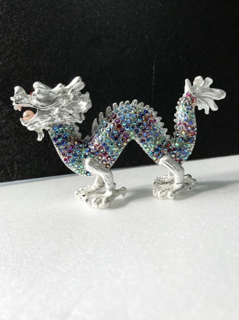 楽天市場】【楽天1位4冠達成】龍の置物 クリスタル 虹色 龍神様 開運力