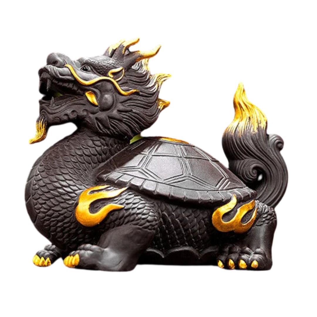 楽天市場】龍亀 ロングイ 仏像 置物 干支 開運 高さ11.5cm×幅13cm×奥