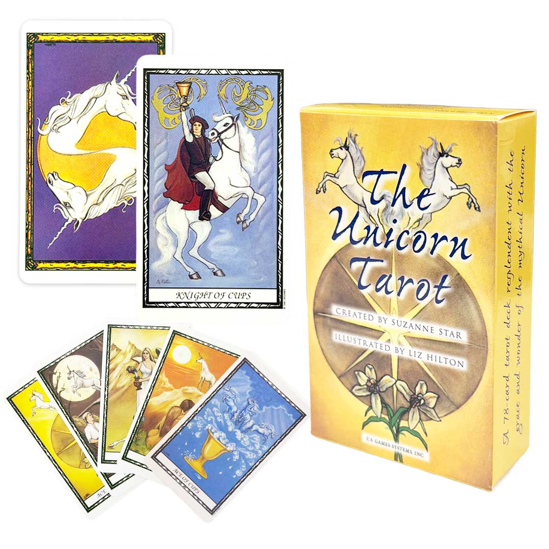 【置き配配送】［正規品］ 豪華特典 ポーチ付き Unicorn Tarot Deck ユニコーンタロットデッキ U.S. GAMES SYSTEMS, INC 選べるポーチ4種＆「運命の1枚」プレゼント ユニコーン タロットカード クラシック タロット カード オラクル oracle 紙製 占い タロット占い