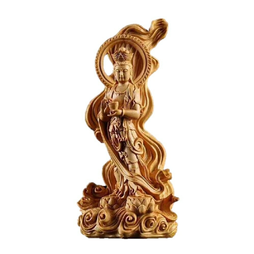 楽天市場】【予約商品】月の神 嫦娥 中秋 置物 木彫り 天女像