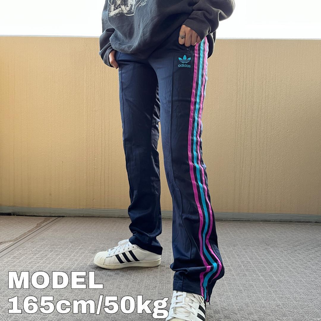 古着 adidas アディダス ナイロンパンツ トラックパンツ ブルー S adidas Nylon Track Pants / アディダス ナイロン トラック