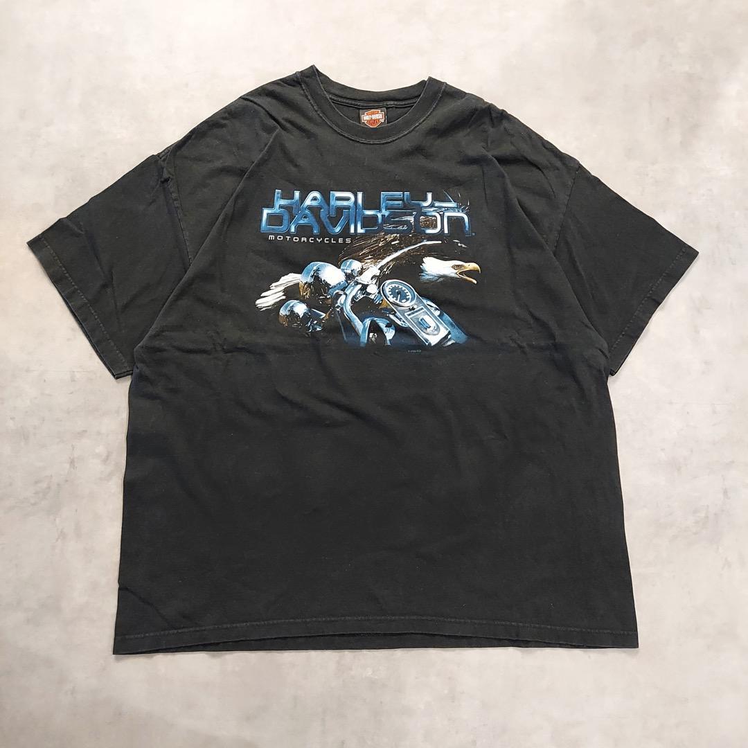 yuターフ 00s HARLEY-DAVIDSON 100周年 Tシャツ 古着 00s USA製 HARLEY DAVIDSON 100周年 アニバーサリー V2