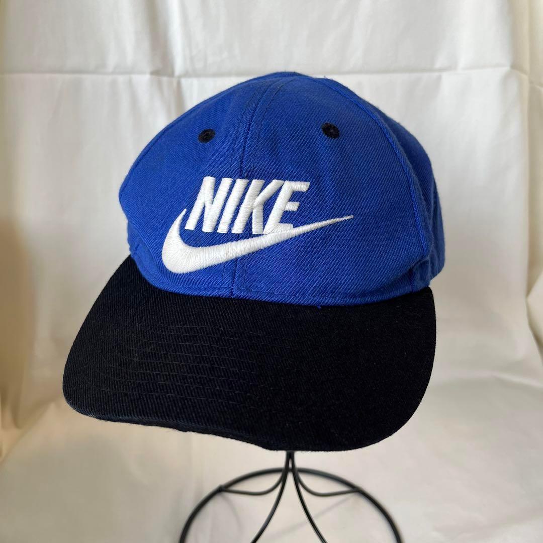 NIKE キャップ　古着 楽天市場】90s オールド □ ナイキ ロゴ 刺繍 コットン ベース