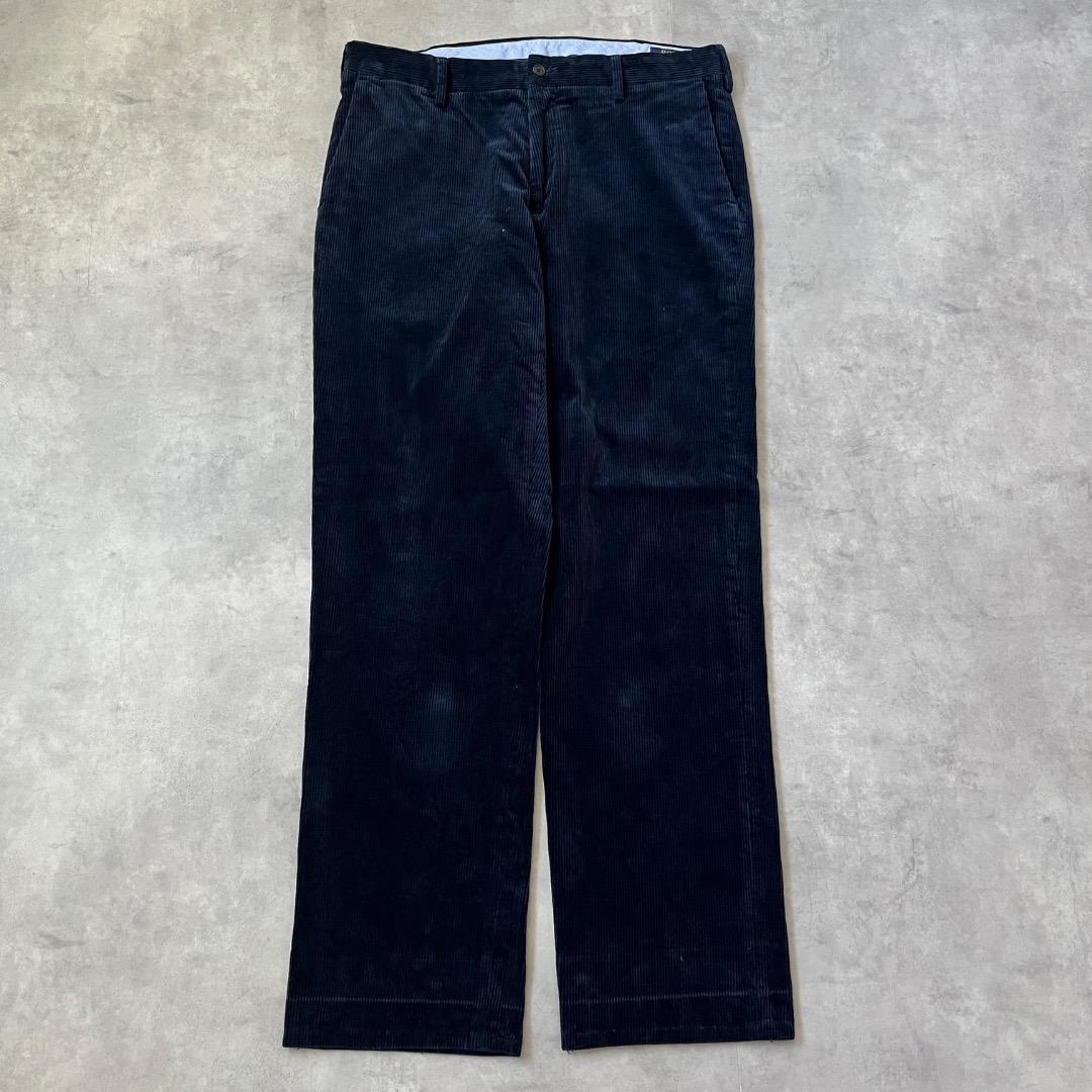 【中古】ポロラルフローレン W34 コーデュロイ ポロチノ ボトム 古着 紺 18216 ユーズド USED 中古 レトロ メンズ レディース 一点物 アメカジ 古着