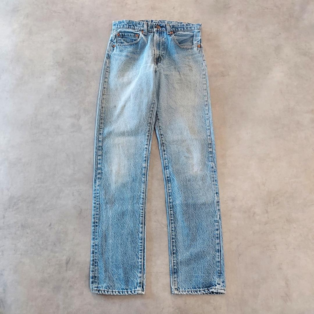 【中古】リーバイス505 ハチマル W30 デニム 青 USA製 80s 17536 ユーズド USED 中古 レトロ メンズ レディース 一点物 アメカジ 古着