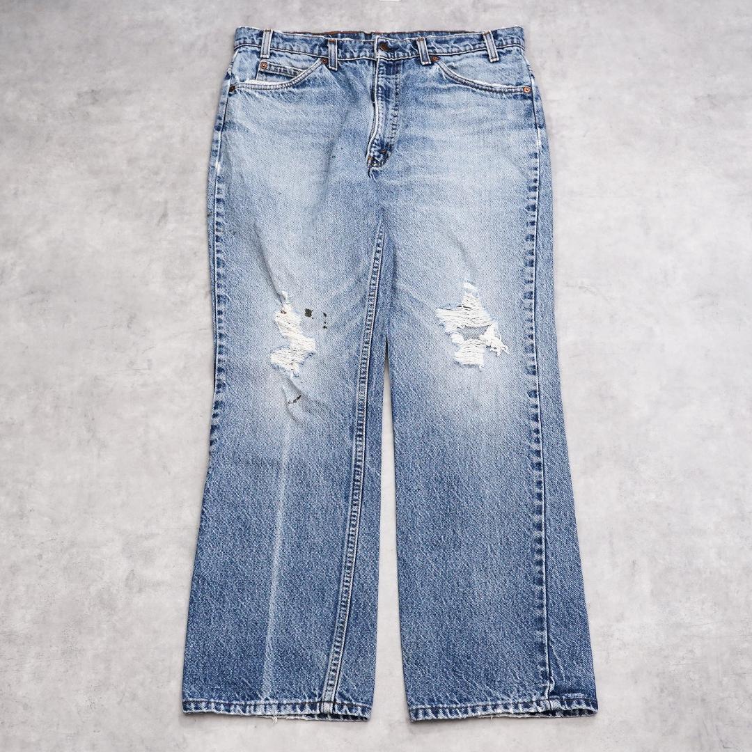 【中古】リーバイス517 W36 フレア タロン 青 古着 80s USA 20486 ユーズド USED 中古 レトロ メンズ レディース 一点物 アメカジ 古着