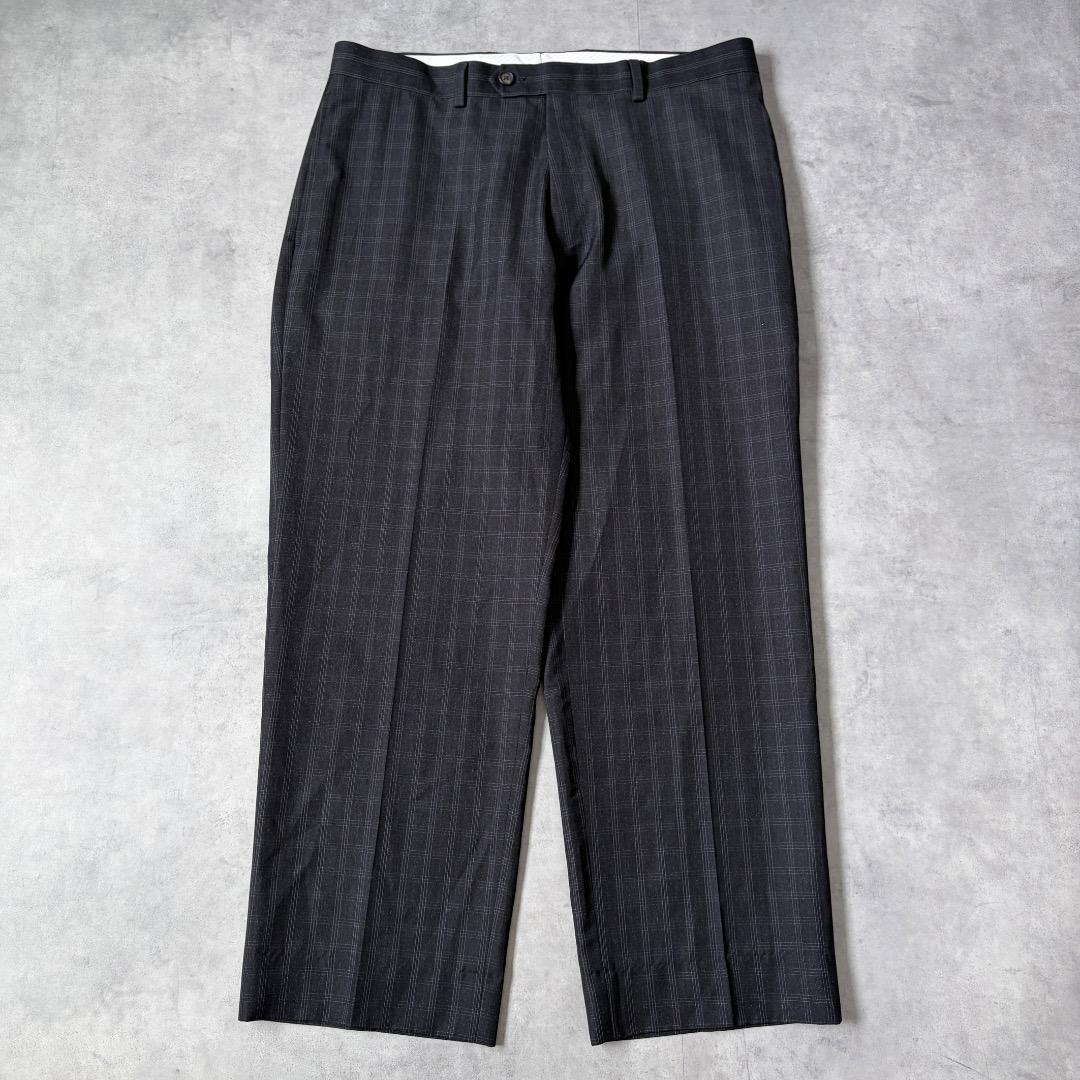 【中古】【古着】ラルフローレン W34 スラックス チェック ボトム 古着 グレー 21571 ユーズド USED 中古 レトロ メンズ レディース 一点物 アメカジ 古着｜fuufu 店