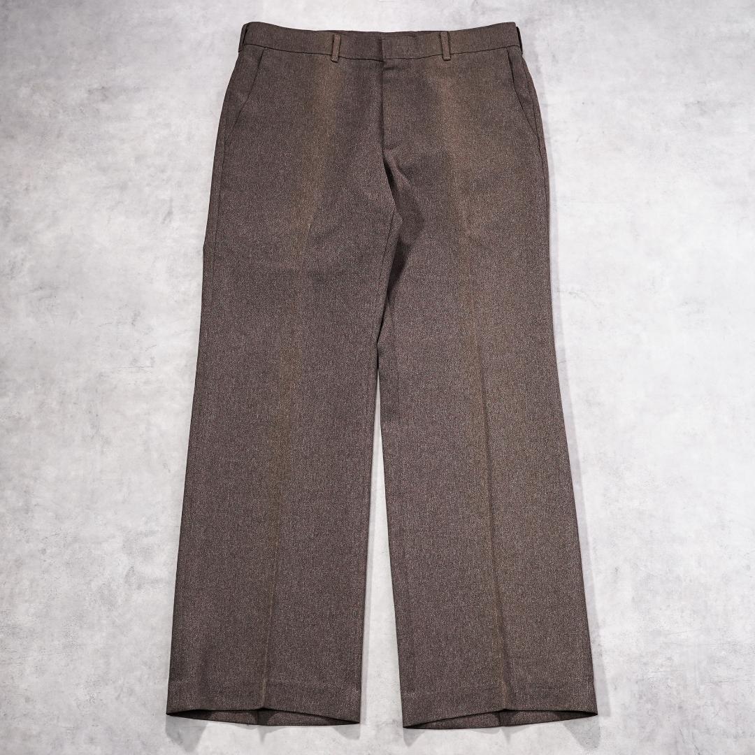 【中古】【古着】リーバイス アクションスラックス W34 古着 70s USA製 茶 21779 ユーズド USED 中古 レトロ メンズ レディース 一点物 アメカジ 古着｜fuufu 店