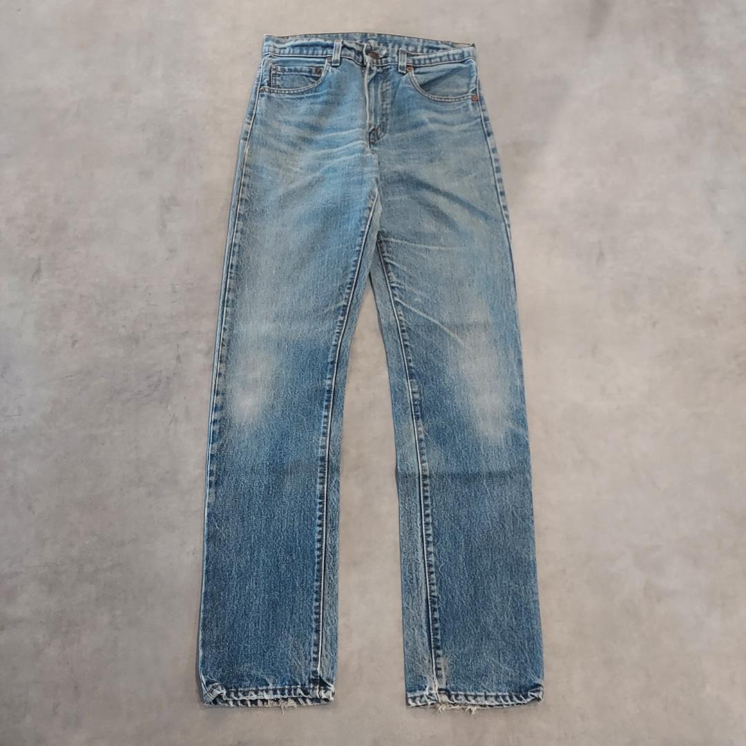 【中古】【古着】リーバイス505 W31 デニム 青 古着 80s USA ハチマル 21745 ユーズド USED 中古 レトロ メンズ レディース 一点物 アメカジ 古着｜fuufu 店