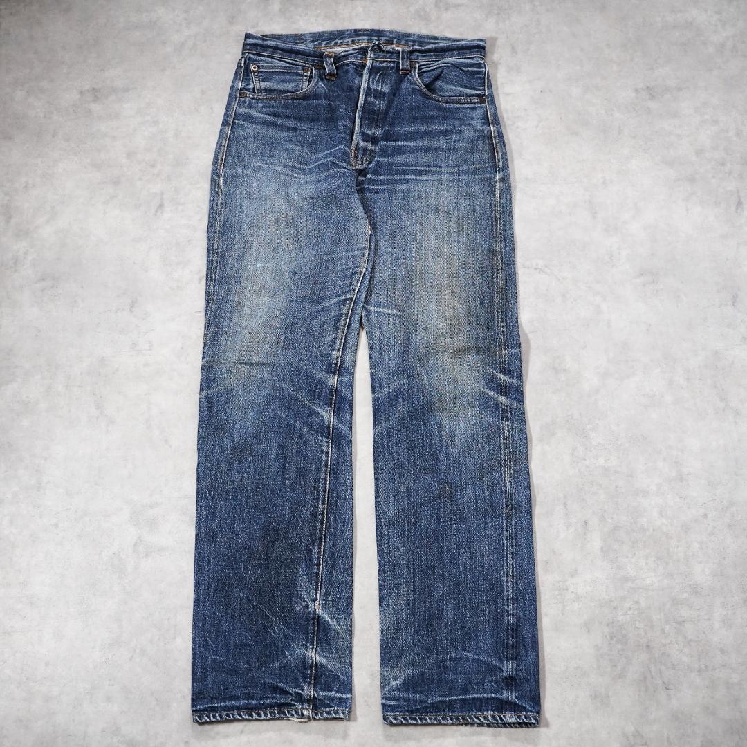 【中古】【古着】リーバイス501 復刻 W31 赤耳 ビッグE 青 古着 USA バレンシア ユーズド USED 中古 レトロ メンズ レディース 一点物 アメカジ 古着｜fuufu 店