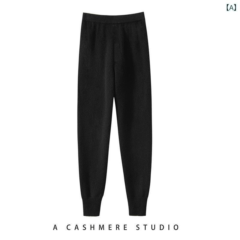成人男性 用 100 %純 カシミール 七 針の 朦々たる 中に カシミールの ズボンを 着て 保温 します。