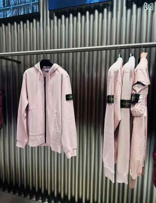 ハイエンド STONE 20 SS 石 アメリカ 式 潮 高 街 袖 ファスナー カーディガン 男性 カップル コート 島 純綿