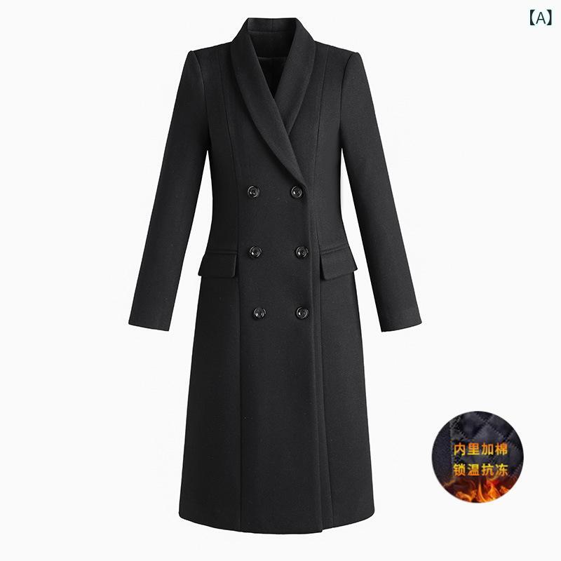 職業 ラシャ コート 女性 冬 ミディアムホテルフロント 美容 院 販売 部 作業 服 工 装 毛 コート